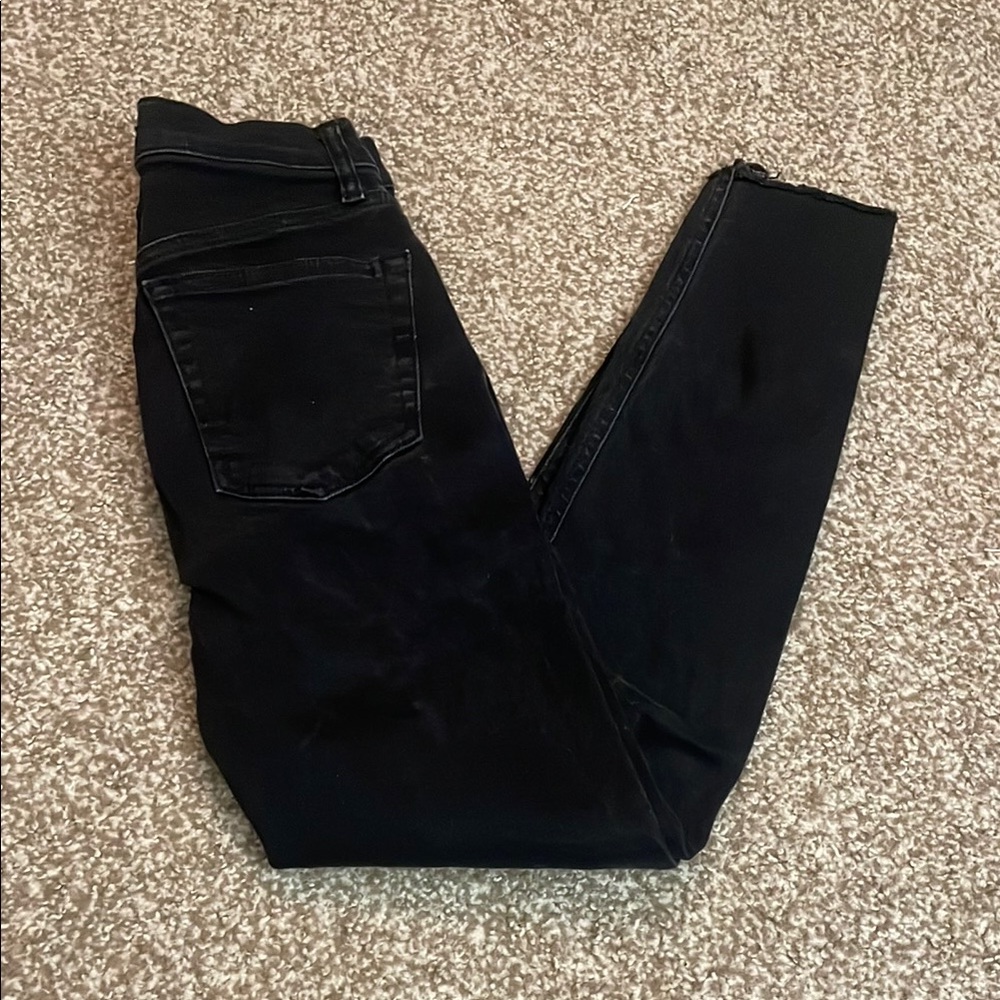 We The Free Black Skinny Jeans Tapered Fit